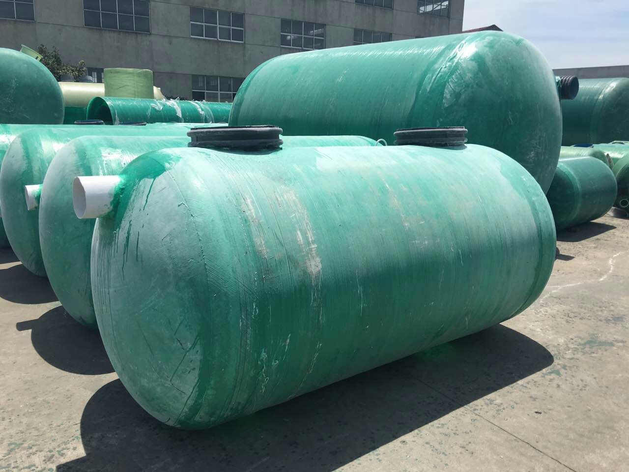 2-100立方的大型玻璃钢化粪池